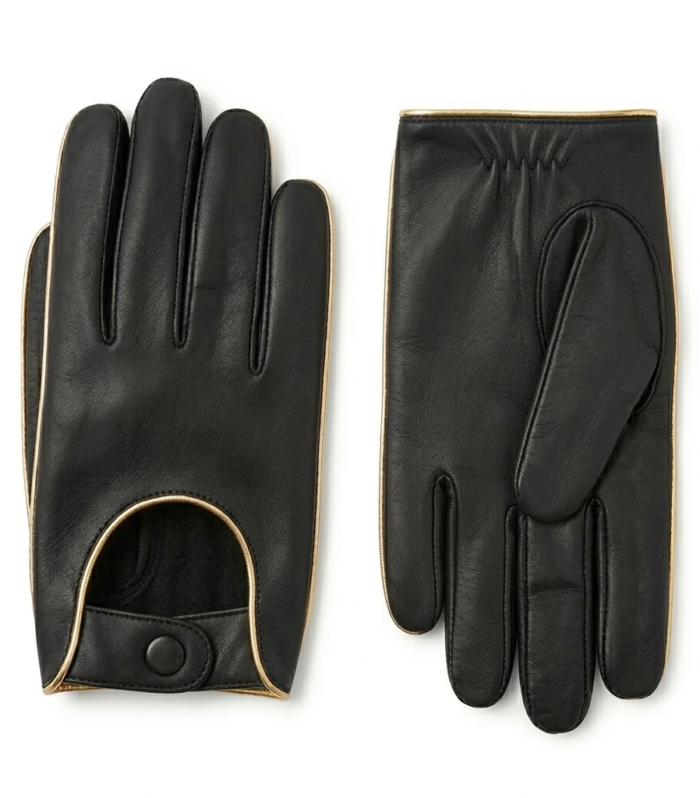 Women's Black Leather Dress Gloves