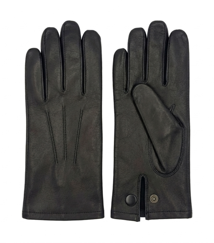 Premium Black Leather Dress Gloves